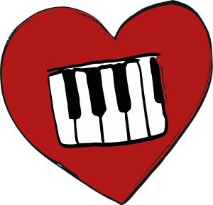 passion piano heart keys
